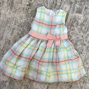 Plaid Easter Dress with Bow